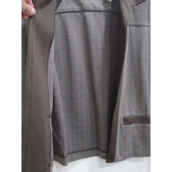 Alfred Dunner Ladies Cocoa Brown Blazer Jacket Petite Size 6P - Picture 9 of 11